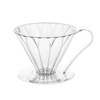 Drip zaparzacz do kawy Tritan Flower Dripper Clear przezroczysty rozmiar: cup1