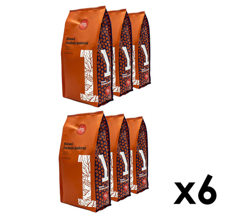 6x 1 kg Kawa ziarnista No. 1 z rzemieślniczej palarni Quba Caffe