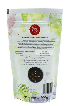 Herbata liściasta czarna z dodatkami Bombonierka 100g Quba Caffe