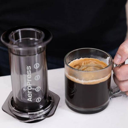 AeroPress Clear Black - Zaparzacz do kawy czarny 250ml