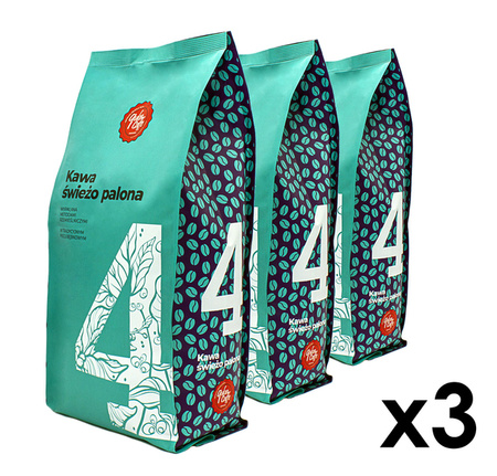 3x 1 kg QUBA CAFFE Kawa ziarnista No. 4