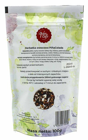 Herbatka sypana owocowa PinaColada 100g Quba Caffe