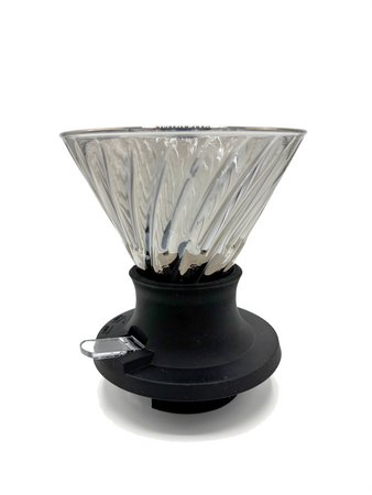 Zaparzacz do kawy 600ml szklany szary switch dripper + serwer - zestaw