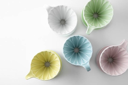 Drip ceramiczny stożkowy Arita FLOWER DRIPPER, kolor biały, rozmiar: cup4