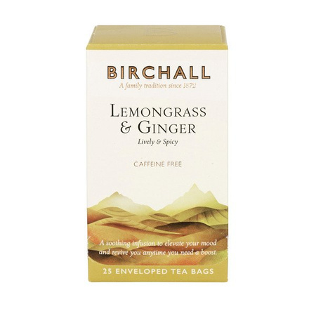 Herbata Birchall Lemongrass & Ginger - ziołowa 25 kopert