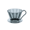 Cafec Flower Oval Dripper 102 Clear Black cup 3-5