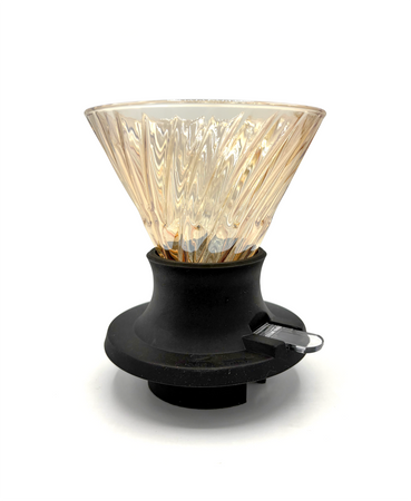 Zaparzacz do kawy 600ml szklany bursztynowy switch dripper + serwer - zestaw