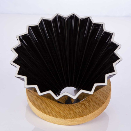 Drip ceramiczny z bambusową podstawą 1-4 filiżanki