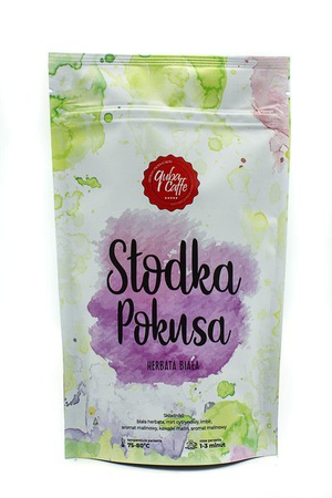 Herbata liściasta biała z dodatkami Słodka Pokusa 50g Quba Caffe