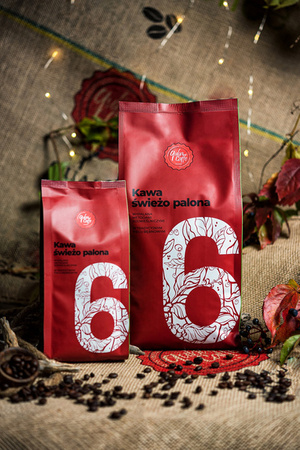 Kawa ziarnista No. 6 Sticky Chocolate z rzemieślniczej palarni Quba Caffe - 1kg