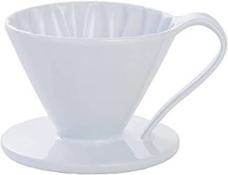 Drip ceramiczny stożkowy Arita FLOWER DRIPPER, kolor biały, rozmiar: cup4