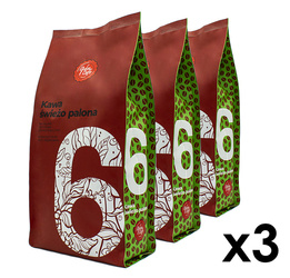 3x 1 kg QUBA CAFFE Kawa ziarnista No. 6