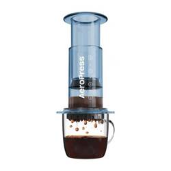 AeroPress Clear Blue - Zaparzacz do kawy niebieski 250ml