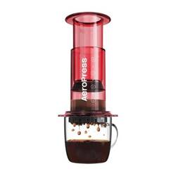 AeroPress Clear Red - Zaparzacz do kawy czerwony 250ml