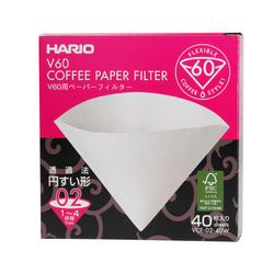 Filtry papierowe do kawy Hario V60-V02 40szt