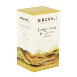 Herbata Birchall Lemongrass & Ginger - ziołowa, 25 kopert