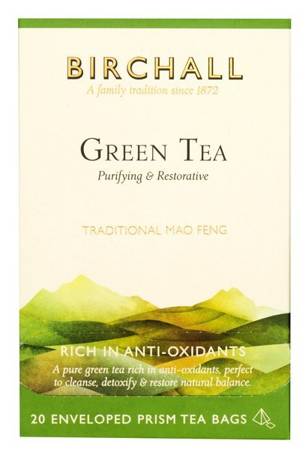 BIRCHALL Herbata zielona Green Tea Mao Feng 20 piramidek