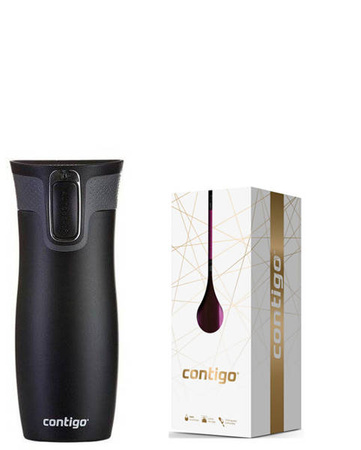 CONTIGO Kubek termiczny WEST LOOP Black 470ml + Złote Pudełko Gratis